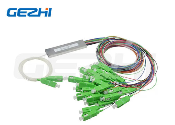 Mini Coupler 2x8 SC/APC Fiber Optic Splitter, FTTH Kutusu için 1.5M uzunluğunda