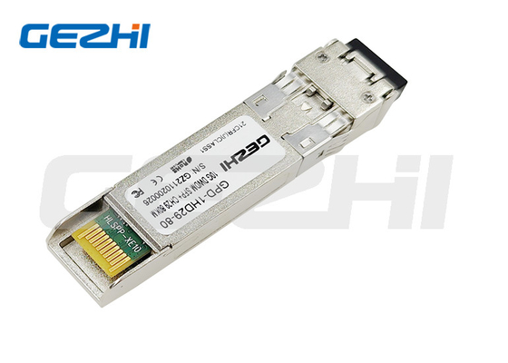 10GBASE SFP+ DWDM Optik Alıcı yoğun dalga boyu bölünme çoklulaştırma % 100 uyumludur