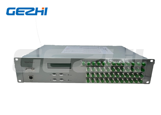 Yüksek istikrarlı FSW 1x48 Fiber Optical Switch 19 inç 2U Rackmount 1260~1650nm Tek Mod