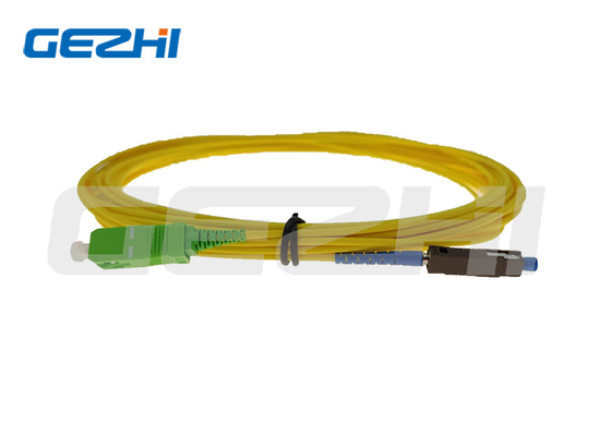 Simplex Tek Mod/Çok Modlu MU To SC Patch Cord Simplex Fiber Optic Patch Kablo