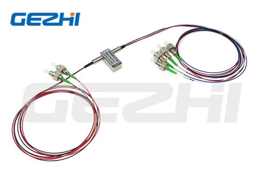 Çift 1x2 Opto-Mekanik Optik anahtarlar çift 1X2 LC/UPC veya SC/UPC konektörü