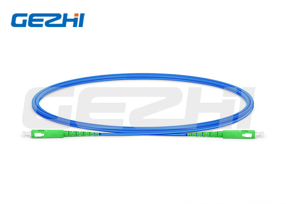 1m SC APC'ye SC APC Simplex OS2 Tek Mod İçerisi Zırhlı PVC (OFNR) 3.0mm Fiber Optic Patch Kablosu