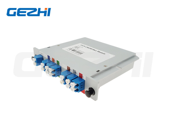 Fiber Optic Equipment 12CH MUX 1260-1620nm Fiber CWDM Kaseti Modülü LC UPC Adaptörü ile