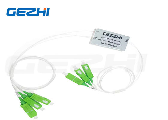 Optik WDM CCWDM Modülü 4+1CH, SC/APC Konnektörlü ve 0,9 mm Gevşek Tüplü Kompakt CWDM