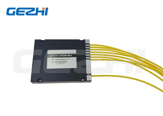 FTTX Ağları için ABS Kutulu ve SC/APC LC/APC Konnektörlü 6+1 KANAL CWDM MUX Modülü
