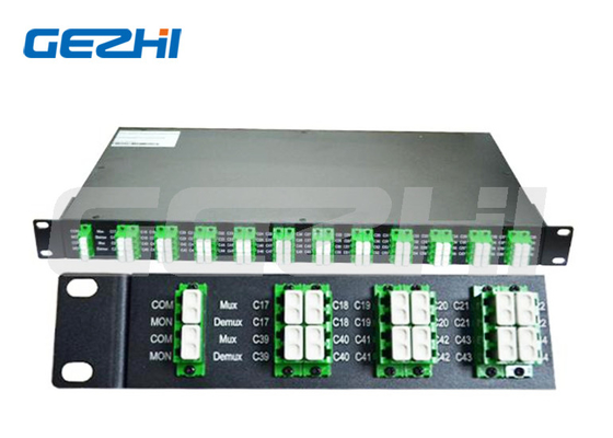 40 Kanal LC/APC 100GHz Dupleks Athermal AWG DWDM Modülü GEZHI-DWDM - MUX/DEMUX