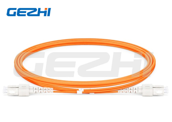 Hızlı Ağ İletişimi için SC UPC Bağlantıları ile Dupleks Fiber Optic Patch Kablosu
