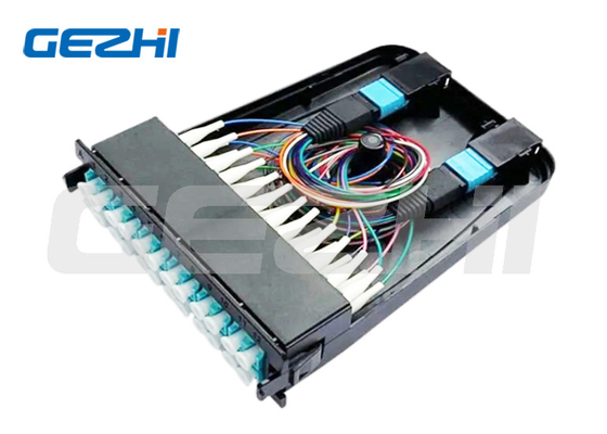 Fiber Optic MPO 1U 12~144 çekirdek Geri dönüş kaybı ≥55 dB ile kaset modülü