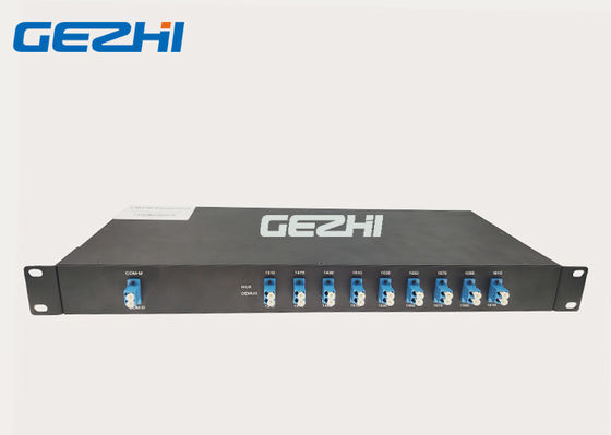 LC UPC İki Elyaf 1U 1x8 1310nm mux demux 8CH Kaba WDM
