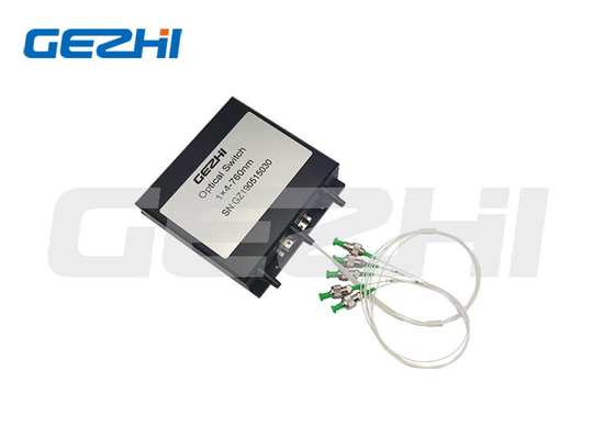 1x4 Mekanik Fiber Optik Anahtar 760nm ST FC LC SC Kilitlemesiz